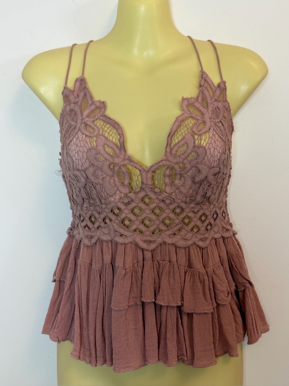 Free People Adella Cami in Dusty Mauve